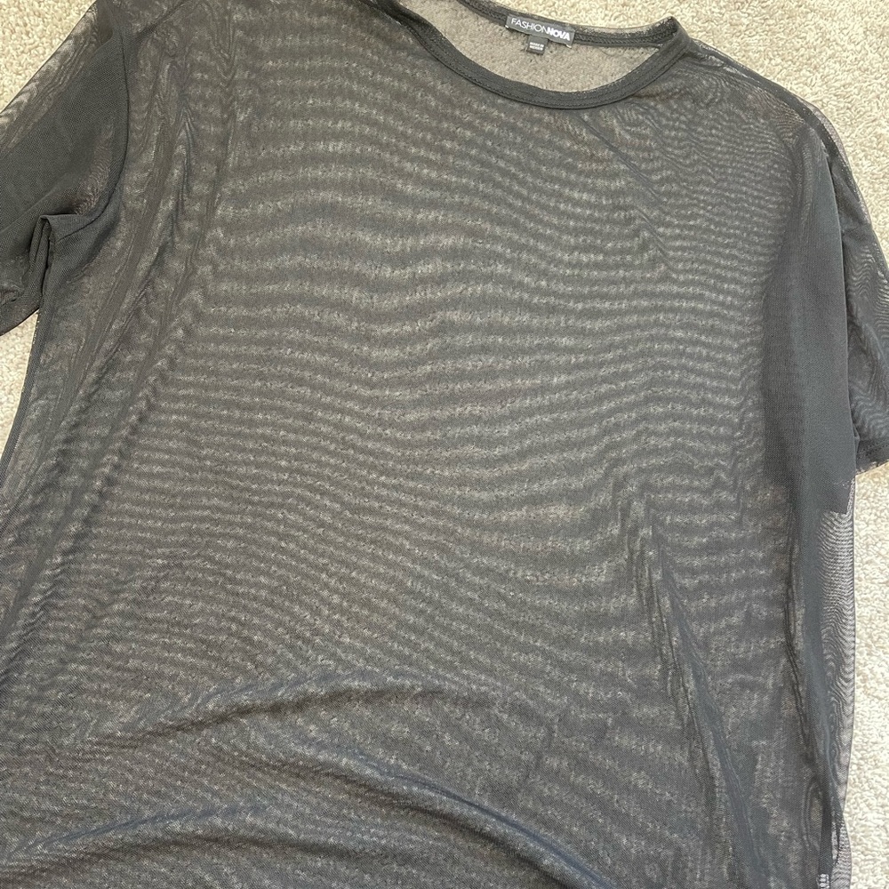 Mesh tshirt Fashion Nova